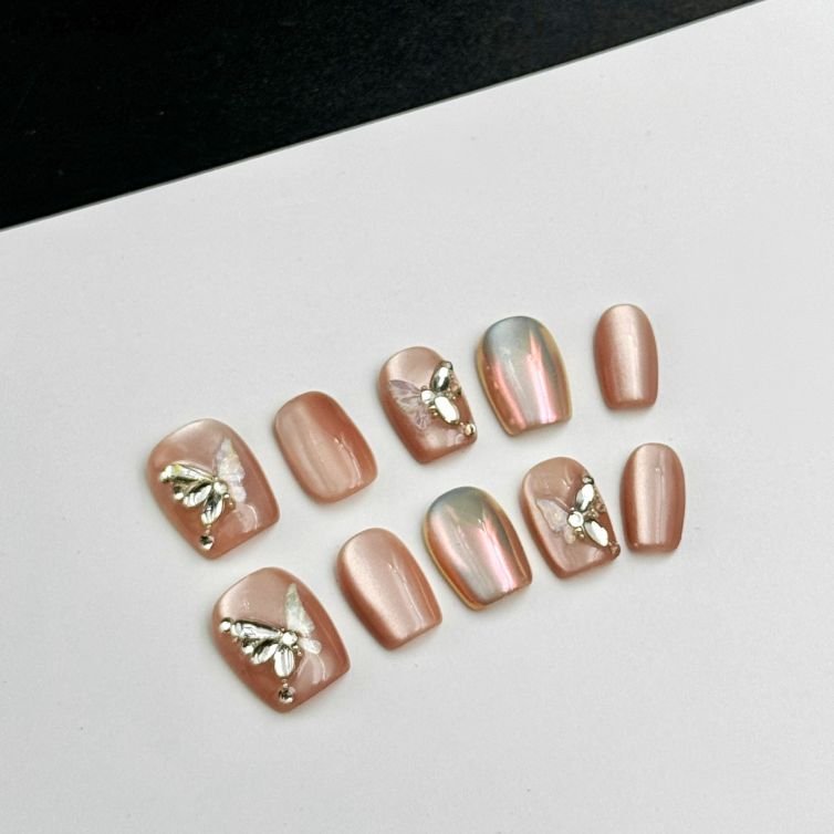 Presschic nails  The Butterfly Lady-Short Press On Nails