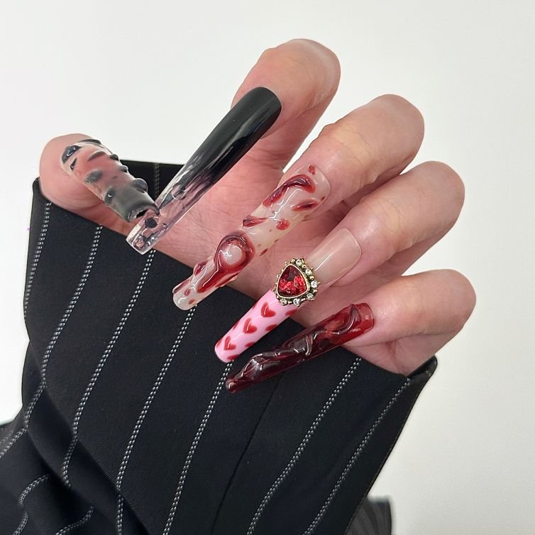 Presschic nails  1031Bloody Mary Nail Set