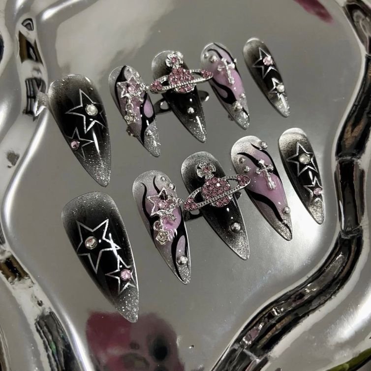 Presschic nails 1013Blackpink Nail Set