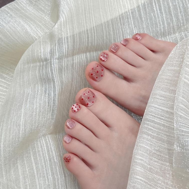 Presschic nails  Add a Pop of Color with Pink Toenail Polish