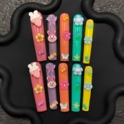 Kawaii Bunny Ice Cream Press-On Nails – Colorful Cute 3D Set